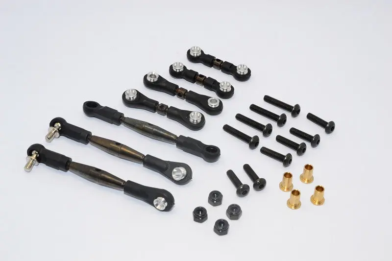 Tamiya Gf01 & Tl01 Spring Steel Anti-Thread Turnbuckle - 7Pcs Set 1