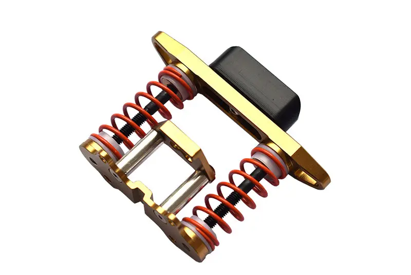 Tamiya Gf01 / Wild Willy 2 Aluminum Front Bumper Absorber - 1 Set Titanium 1