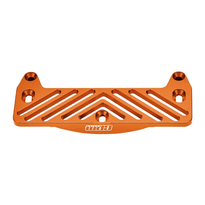 Tamiya Lunch Box Aluminum Front Bumper Mount - 1Pc Set Orange 1