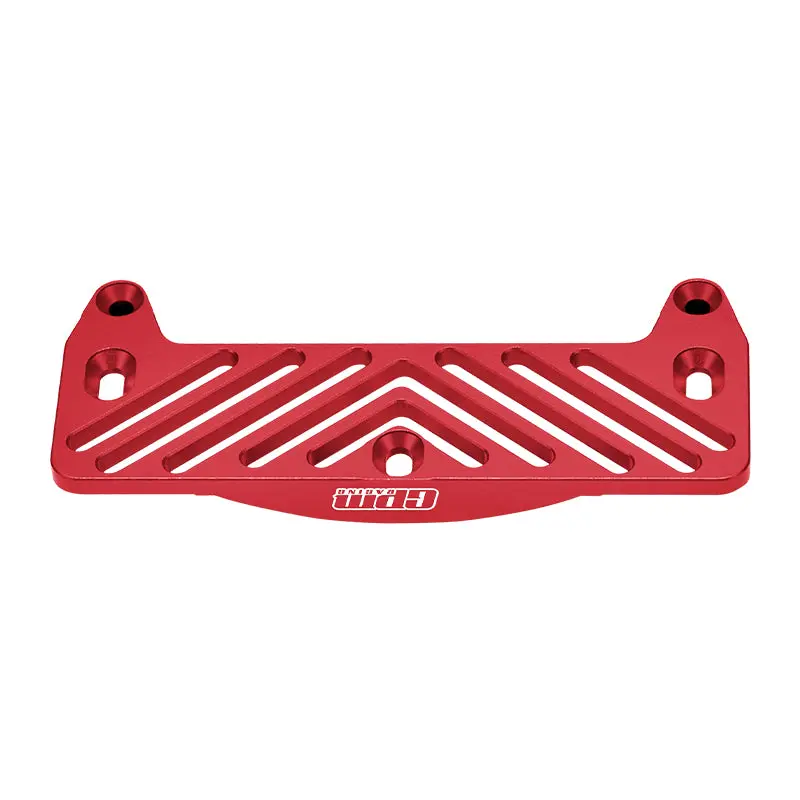 Tamiya Lunch Box Aluminum Front Bumper Mount - 1Pc Set Red 1