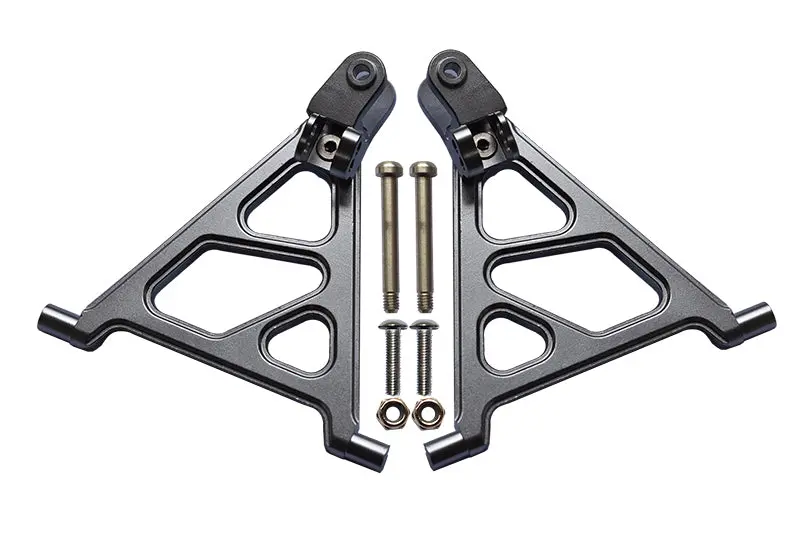 Tamiya Lunch Box Aluminum Front Lower Arm - 1Pr Set Gray Silver 1