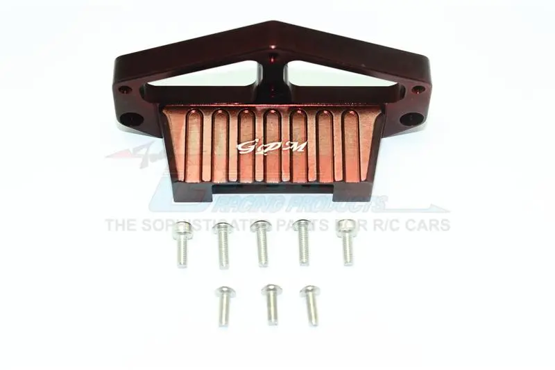 Tamiya Lunch Box Aluminum Front Lower Arm Stabilizer - 1Pc Set Brown 1