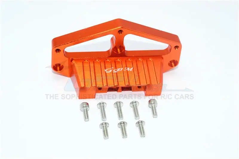 Tamiya Lunch Box Aluminum Front Lower Arm Stabilizer - 1Pc Set Orange 1