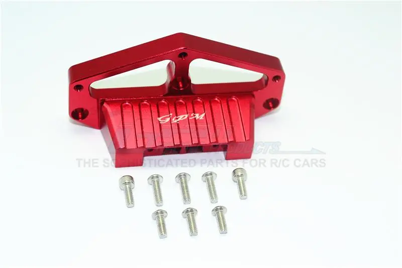 Tamiya Lunch Box Aluminum Front Lower Arm Stabilizer - 1Pc Set Red 1