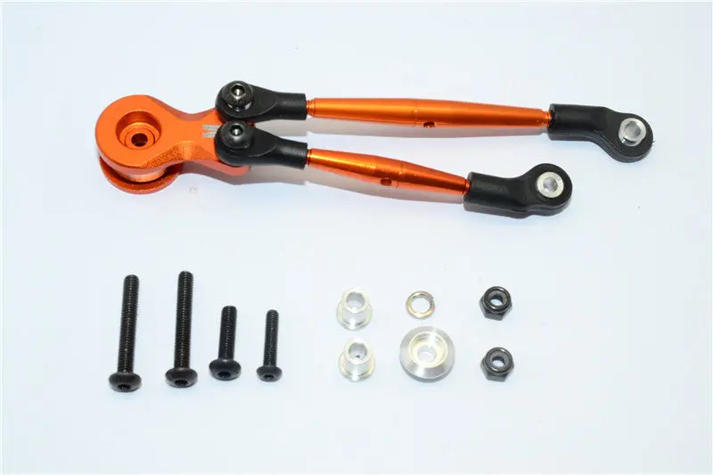 Tamiya Lunch Box Aluminum Hi-Torque Servo Saver 23T With Aluminum Tie Rod - 1 Set Orange 1