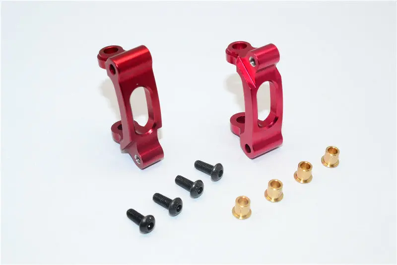 Tamiya M06 Aluminum C-Hub - 1Pr Set Red 1