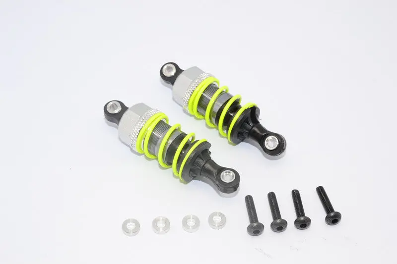 Tamiya M06 Aluminum Front/Rear 50Mm Damper With Plastic Ball Top - 1Pr Set Silver 1