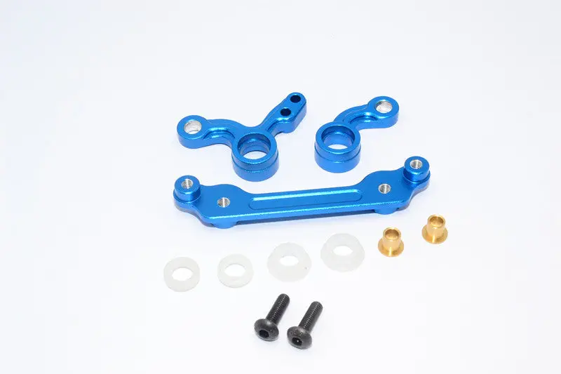 Tamiya M06 Aluminum Steering Assembly - 3Pcs Set Blue 1