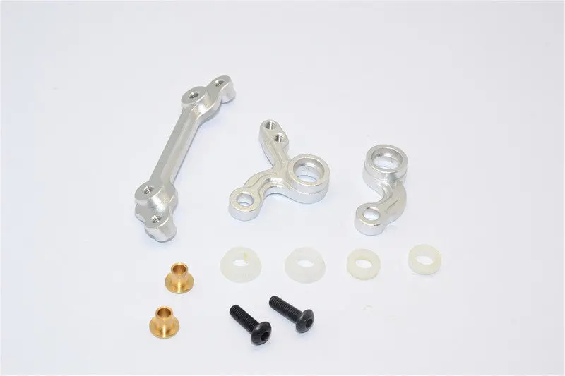 Tamiya M06 Aluminum Steering Assembly - 3Pcs Set Silver 1