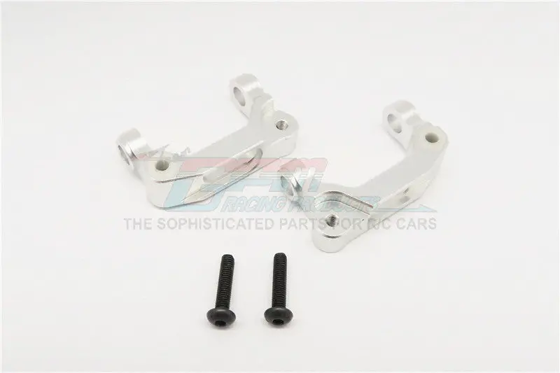 Tamiya M1025 Hummer Aluminum Front C-Hub - 1Pr Set Silver 1
