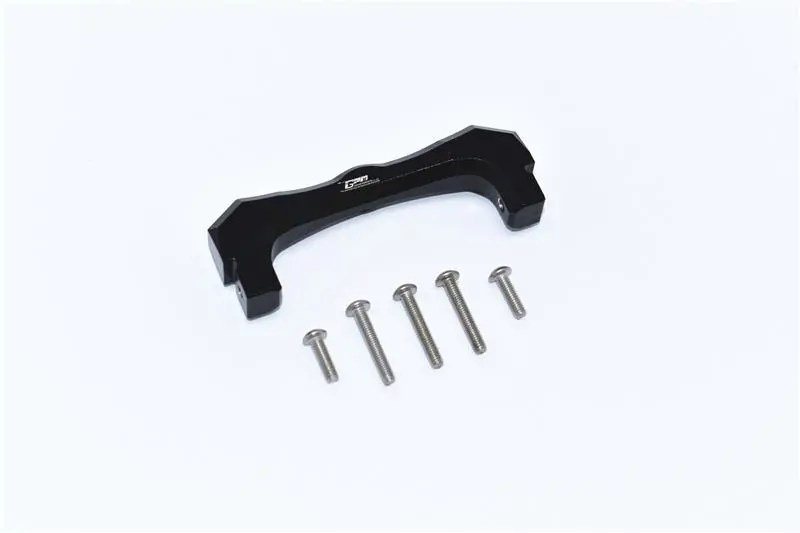 Tamiya Mercedes-Benz G500 Cc-02 (#58675) Aluminium Front Bumper Mount - 1Pc Set Black 1