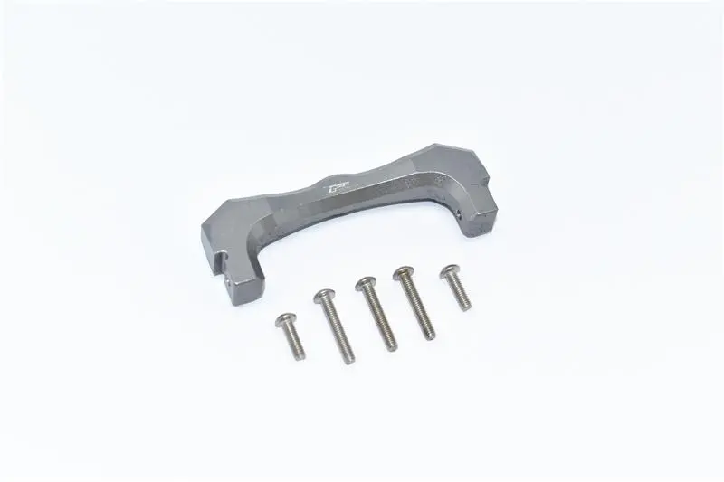 Tamiya Mercedes-Benz G500 Cc-02 (#58675) Aluminium Front Bumper Mount - 1Pc Set Gray Silver 1