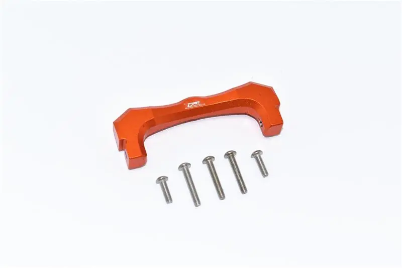 Tamiya Mercedes-Benz G500 Cc-02 (#58675) Aluminium Front Bumper Mount - 1Pc Set Orange 1
