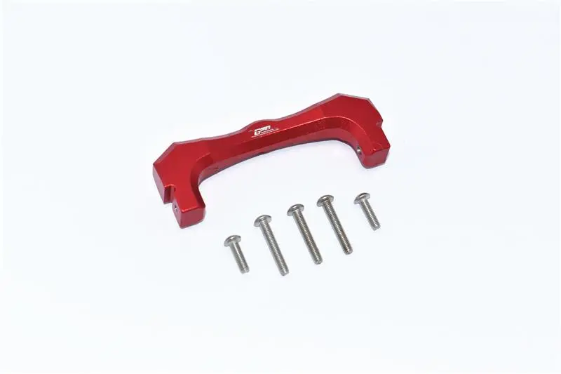 Tamiya Mercedes-Benz G500 Cc-02 (#58675) Aluminium Front Bumper Mount - 1Pc Set Red 1