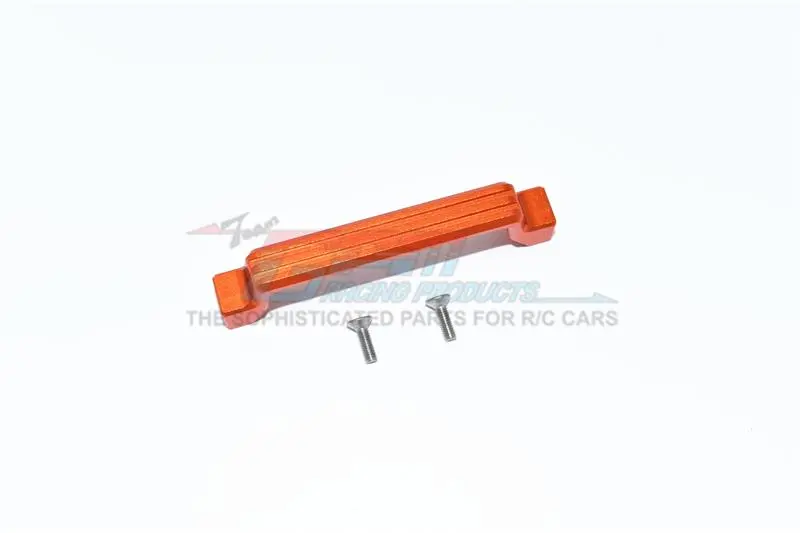 Tamiya Mercedes-Benz G500 Cc-02 (#58675) Aluminum Battery Upper Mount - 1Pc Set Orange 1