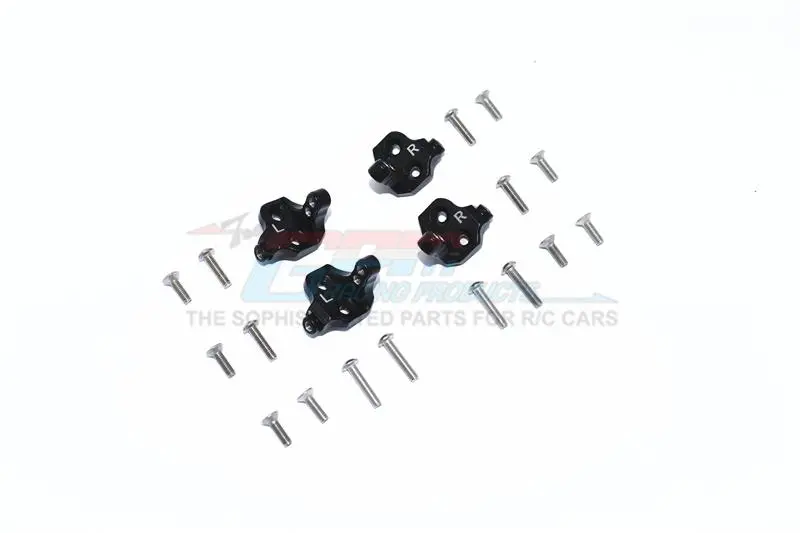Tamiya Mercedes-Benz G500 Cc-02 (#58675) Aluminum Center Axle Mount Set For Suspension Links - 4Pc Set Black 1