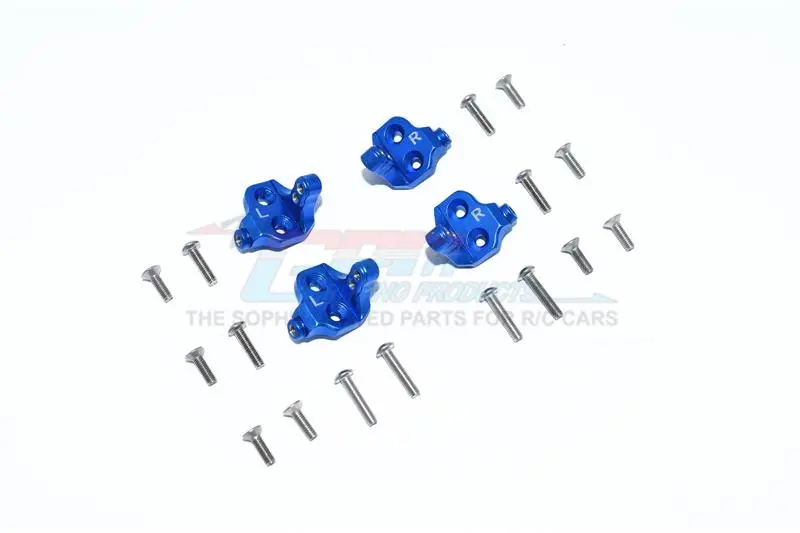 Tamiya Mercedes-Benz G500 Cc-02 (#58675) Aluminum Center Axle Mount Set For Suspension Links - 4Pc Set Blue 1