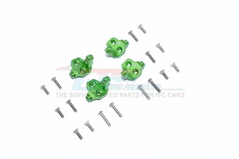 Tamiya Mercedes-Benz G500 Cc-02 (#58675) Aluminum Center Axle Mount Set For Suspension Links - 4Pc Set Green 1