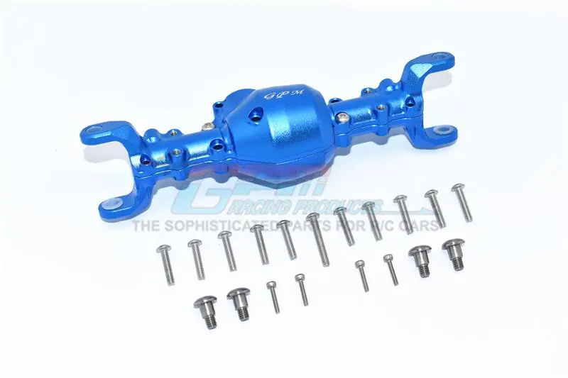 Tamiya Mercedes-Benz G500 Cc-02 (#58675) Aluminum Front Gear Box - 1 Set Blue 1