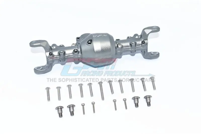 Tamiya Mercedes-Benz G500 Cc-02 (#58675) Aluminum Front Gear Box - 1 Set Gray Silver 1
