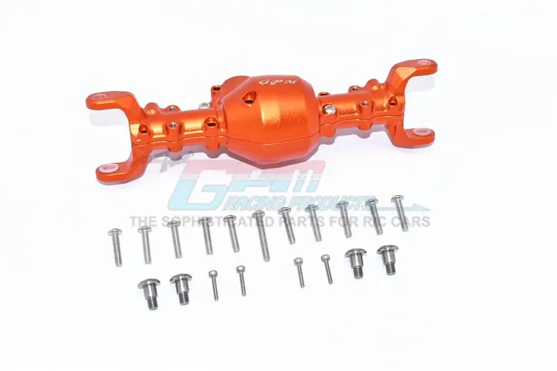 Tamiya Mercedes-Benz G500 Cc-02 (#58675) Aluminum Front Gear Box - 1 Set Orange 1