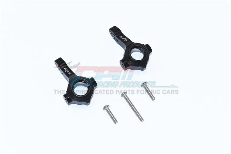Tamiya Mercedes-Benz G500 Cc-02 (#58675) Aluminum Front Knuckle Arms - 2Pc Set Black 1