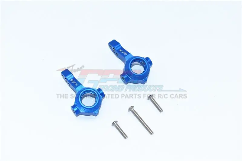 Tamiya Mercedes-Benz G500 Cc-02 (#58675) Aluminum Front Knuckle Arms - 2Pc Set Blue 1