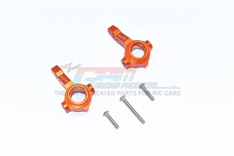Tamiya Mercedes-Benz G500 Cc-02 (#58675) Aluminum Front Knuckle Arms - 2Pc Set Orange 1