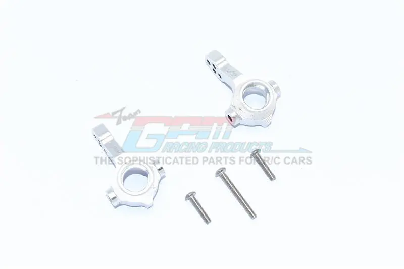 Tamiya Mercedes-Benz G500 Cc-02 (#58675) Aluminum Front Knuckle Arms - 2Pc Set Silver 1