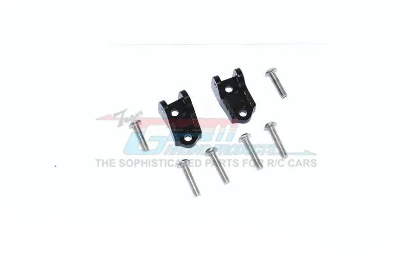 Tamiya Mercedes-Benz G500 Cc-02 (#58675) Aluminum Front Or Rear Lower Axle Mount Set For Suspension Links - 2Pc Set Black 1