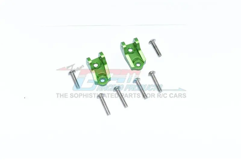 Tamiya Mercedes-Benz G500 Cc-02 (#58675) Aluminum Front Or Rear Lower Axle Mount Set For Suspension Links - 2Pc Set Green 1