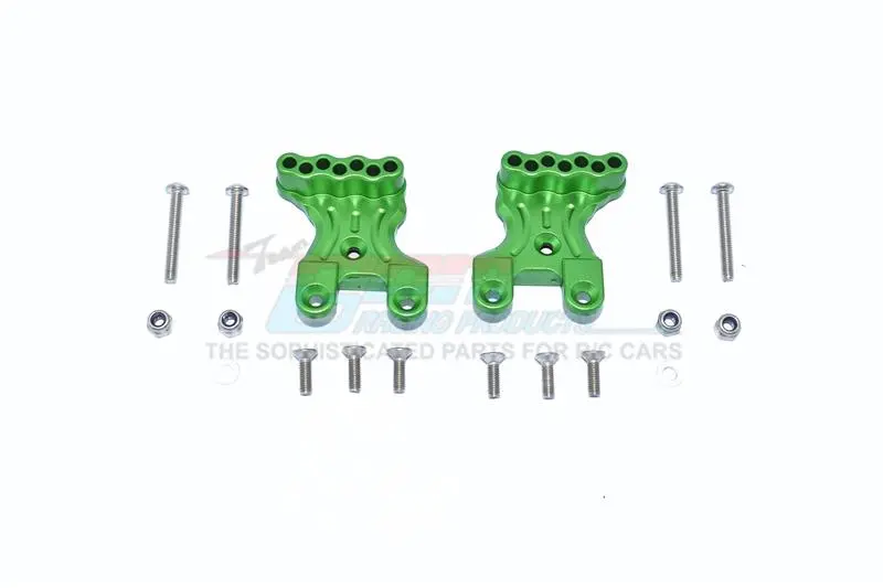 Tamiya Mercedes-Benz G500 Cc-02 (#58675) Aluminum Rear Shock Mount - 2Pc Set Green 1