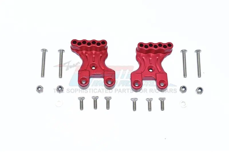 Tamiya Mercedes-Benz G500 Cc-02 (#58675) Aluminum Rear Shock Mount - 2Pc Set Red 1