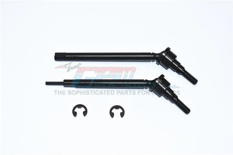 Tamiya Mercedes-Benz G500 Cc-02 (#58675) Harden Steel #45 Front Cvd Drive Shaft - 2Pc Set Black 1