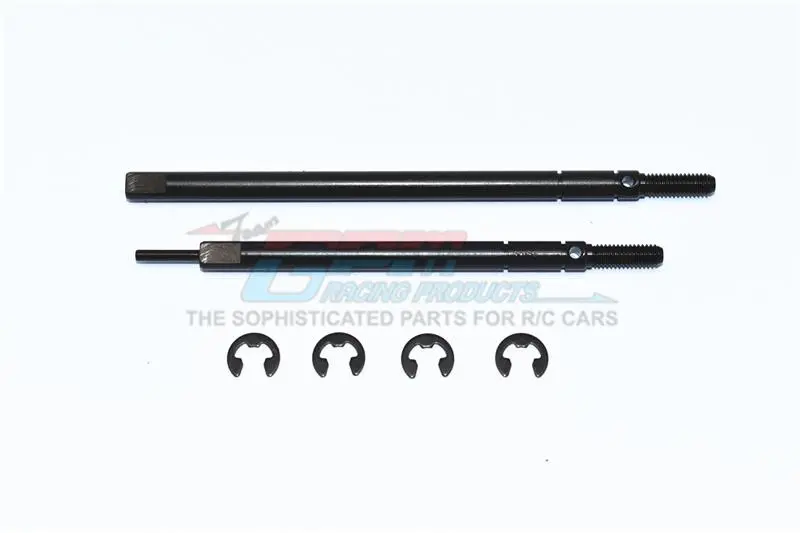 Tamiya Mercedes-Benz G500 Cc-02 (#58675) Harden Steel #45 Rear Drive Shaft - 2Pc Set Black 1