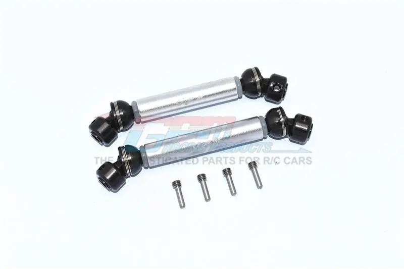 Tamiya Mercedes-Benz G500 Cc-02 (#58675) Steel+Aluminium Front + Rear Cvd Drive Shaft - 1 Pair Set Silver 1