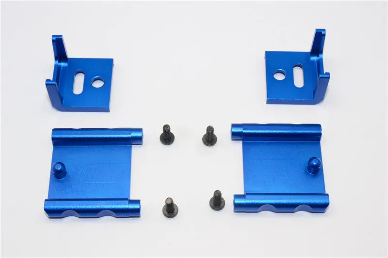 Tamiya Mf01x Aluminum Battery Holder (138Mm) - 1 Set Blue 1