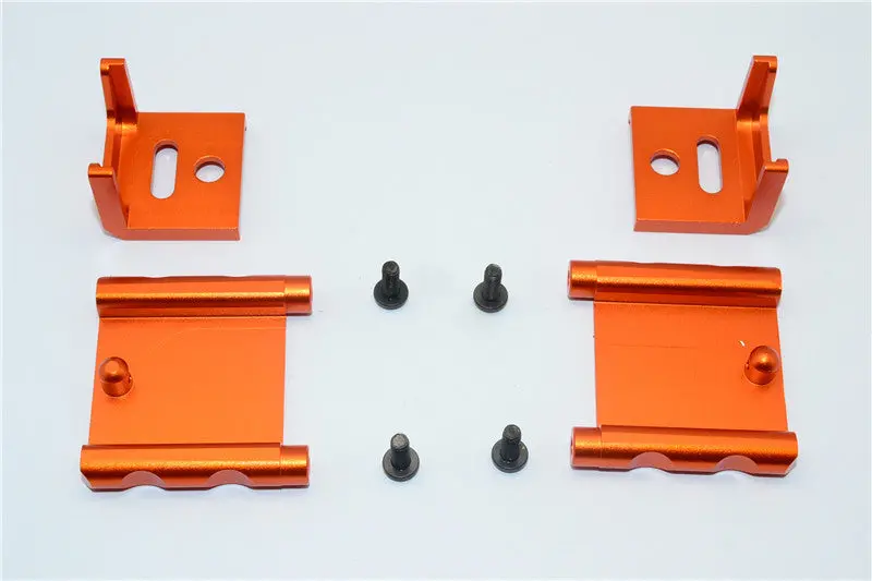 Tamiya Mf01x Aluminum Battery Holder (138Mm) - 1 Set Orange 1