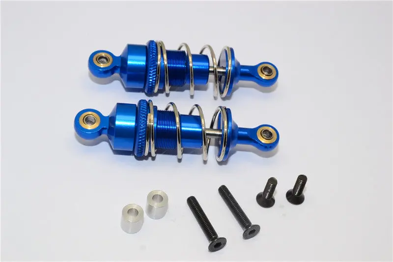 Tamiya Mf01x Aluminum Front Adjustable Spring Damper 53Mm - 1Pr Set Blue 1