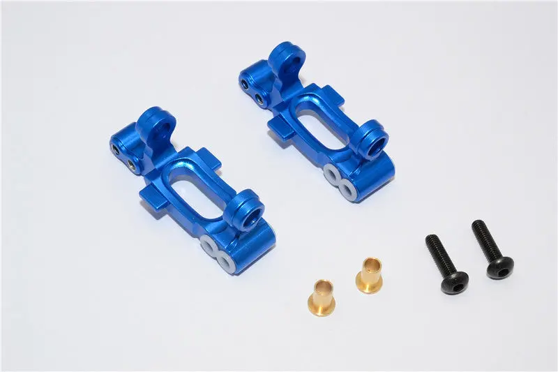 Tamiya Mf01x Aluminum Front C-Hub - 1Pr Set Blue 1