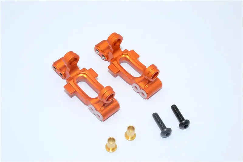 Tamiya Mf01x Aluminum Front C-Hub - 1Pr Set Orange 1