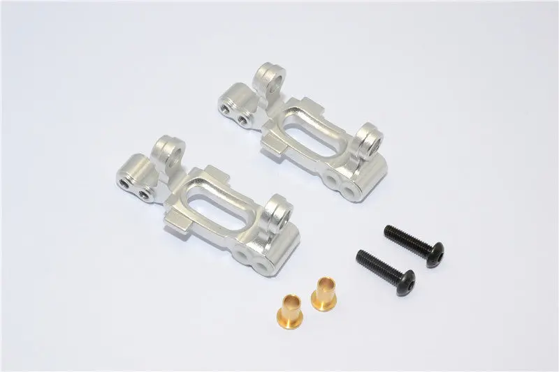 Tamiya Mf01x Aluminum Front C-Hub - 1Pr Set Silver 1
