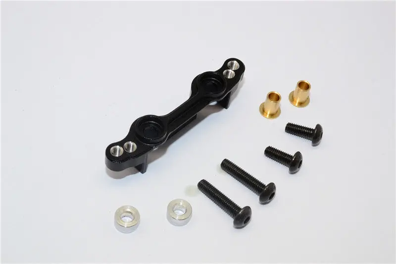 Tamiya Mf01x Aluminum Front Damper Mount - 1Pc Set Black 1