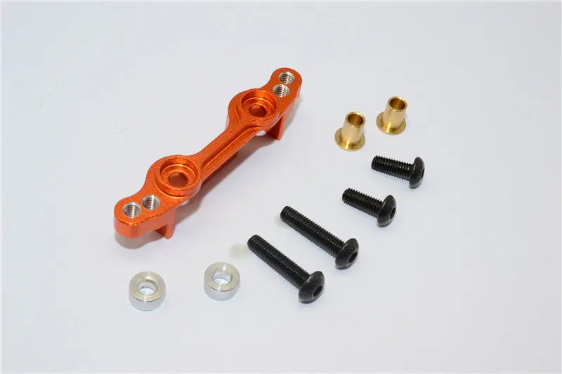 Tamiya Mf01x Aluminum Front Damper Mount - 1Pc Set Orange 1
