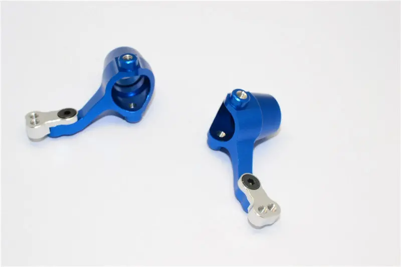 Tamiya Mf01x Aluminum Front Knuckle Arm - 1Pr Set Blue 1