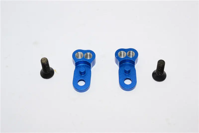 Tamiya Mf01x Aluminum Front Knuckle Steering Mount - 1Pr Set Blue 1