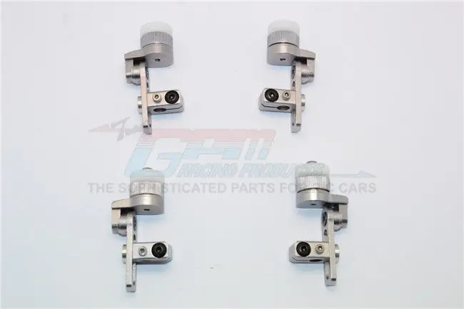 Tamiya Mf01x Aluminum Front+Rear Magnet Body Mount -1 Set Gray Silver 1