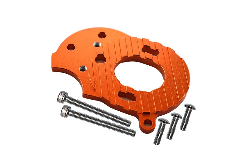 Tamiya Mf01x Aluminum Motor Plate - 1Pc Set Orange 1