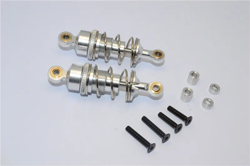 Tamiya Mf01x Aluminum Rear Adjustable Spring Damper 53Mm - 1Pr Set Silver 1