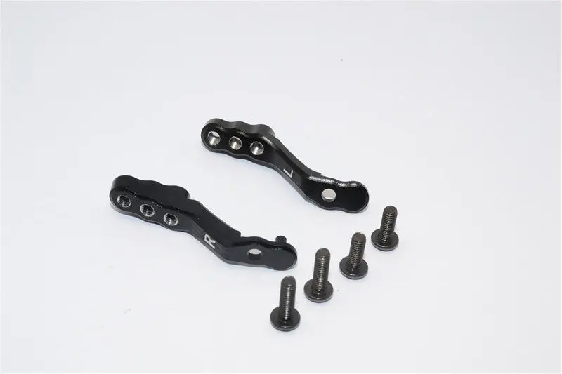 Tamiya Mf01x Aluminum Rear Camber Link Mount - 1Pr Set Black 1